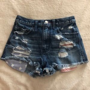 Denim shorts